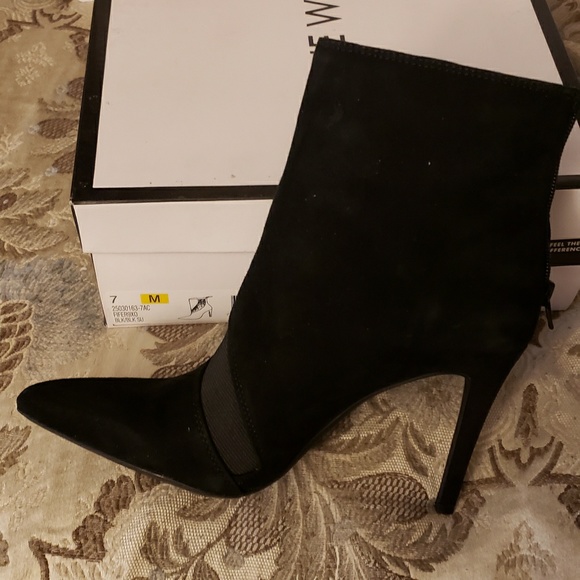 Nine west black suede booties black - Picture 6 of 6